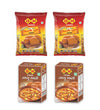 GM Foods Bedmi Puri Atta Mix 500 Gram (Pack Of 2) + Aaloo Sabji Masala 100 Gram (Pack of 2)