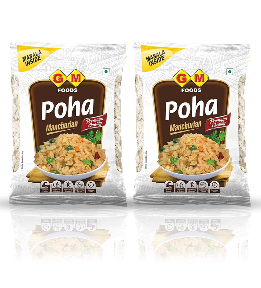 Poha Combo (Manchurian Poha x2, Khatta Meetha Poha x2, Plain Poha x2 ...