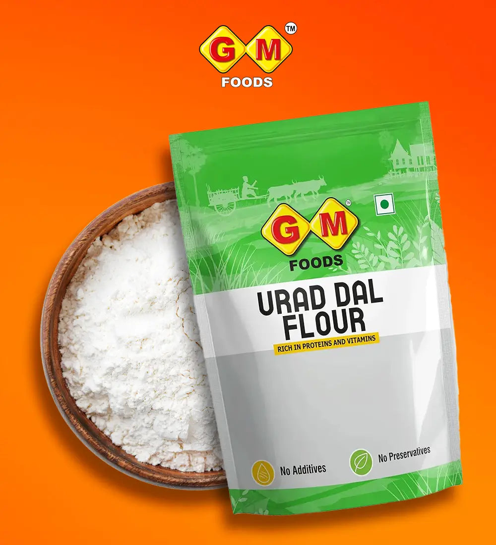 GM Foods Urad Daal Flour Atta 500 Gram (Pack Of 3)